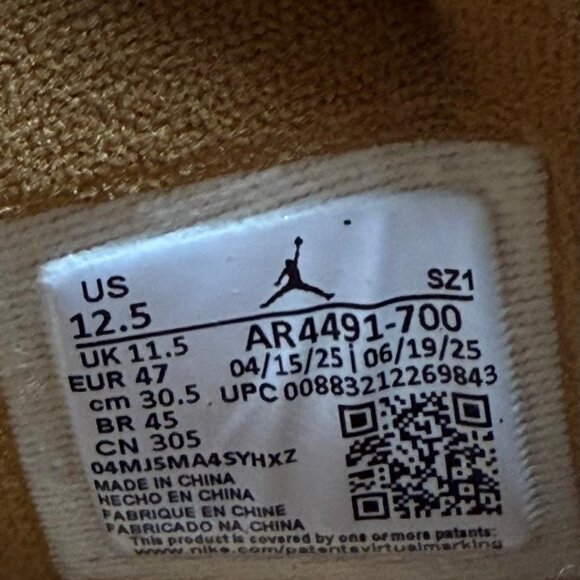 Jordan 9 Retro Boot NRG Wheat 2025 Size 12.5 - | NWB *Rare size* - Picture 9 of 11